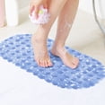 thumbnail image 4 of Matista de piso sin deslizamiento de baño PVC espesado Pebble Piñón de baño antideslizante de baño con taza de succión Guardurnaity LF0218-02B, 4 of 7