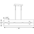 thumbnail image 2 of Progress Lighting Hemsworth Collection 4-Light Coastal Chandelier Light Black, 2 of 4