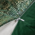 thumbnail image 5 of Phantoscope Bronzing Gold Foil Printed Cut Pile Velvet with Gilding Metallic Shiny Decorative Throw Pillow, 12" x 20", Green, 2 Pack, 5 of 5