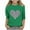 Green, variant on Girls Valentines Shirts Cute Heart Print Glitter Sequin Tunic Shirts Kids Casual Round Neck 3/4 Length Sleeve Tee Tops 3-12 Years