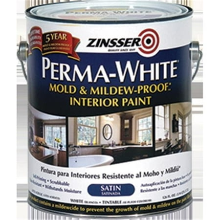 ZINSSER & CO Satin Exterior Paint, 1-Gallon, White