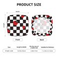 thumbnail image 6 of Fotbe Ladybugs Of Black And White Checkers Velvet Stretch Couch Cushion Cover Plush Cushion Slipcover for Chair Cushion Furniture Protector Seat Cushion Sofa Cover-16.9in, 6 of 9