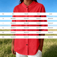thumbnail image 3 of Womens Button Down Shirts Oxford Short Sleeve Cotton Dress Shirts Collared Button Up Casual Blouses Tops Linen Button Down Shirts Summer Cotton Linen Casual Tops with Pocket, 3 of 9