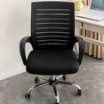 thumbnail image 6 of Office Chair Seat Cover for Computer Desk Chair, Washable Polyester Slipcover for All Seasons, Stretchable Fabric Protector for Home Restaurant, 1 Piece, 6 of 6