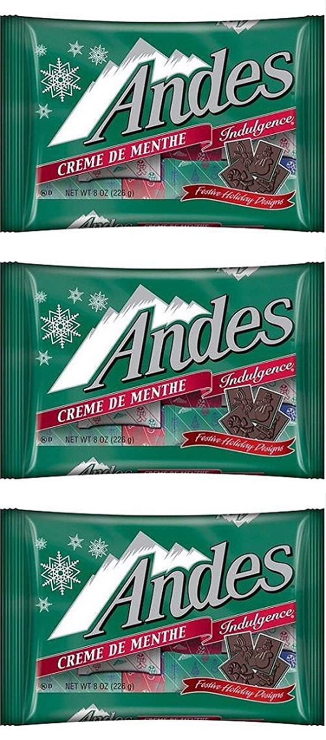 Andes Creme De Menthe Mints Bulk Festive Christmas Holiday Candy, Pack