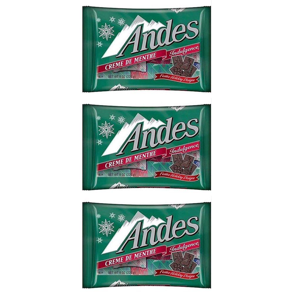 Andes Creme De Menthe Mints Bulk Festive Christmas Holiday Candy, Pack of 3, 9.5 oz Walmart