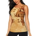 thumbnail image 2 of Picia Not All Those Who Wander Are Lost2 Pattern Women's Workout Tank Top,Breathable Activewear,Slim Fit Athletic Top,Versatile Workout Moisture-wicking top-X-Large, 2 of 9