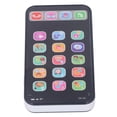 thumbnail image 1 of Fake Phone Toy, Educational Light Up Play Phone Baby Cell Phone Toy Interactive With Music For Home For Toddlers Black, 1 of 8