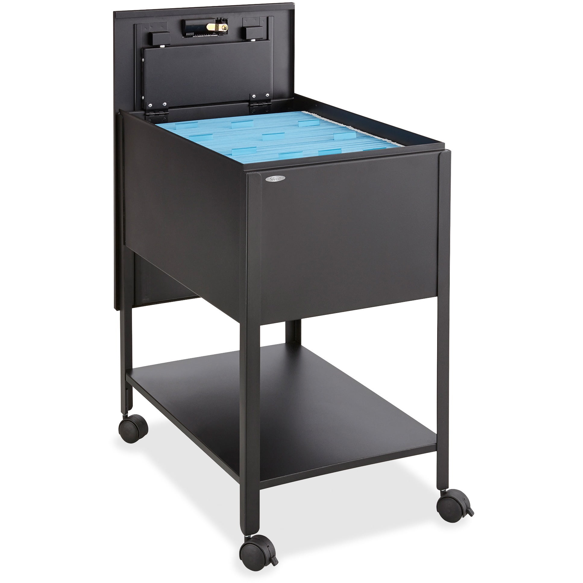 Safco Filing Cart Lockable , Black
