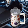 thumbnail image 5 of 30oz Halloween Tumbler with Handle, Haunted Bat Pumpkin | Print | Halloween Gifts for Family & Friends | with Lids and Straws | Stainless Steel Insulated | Travel Mug, 5 of 5