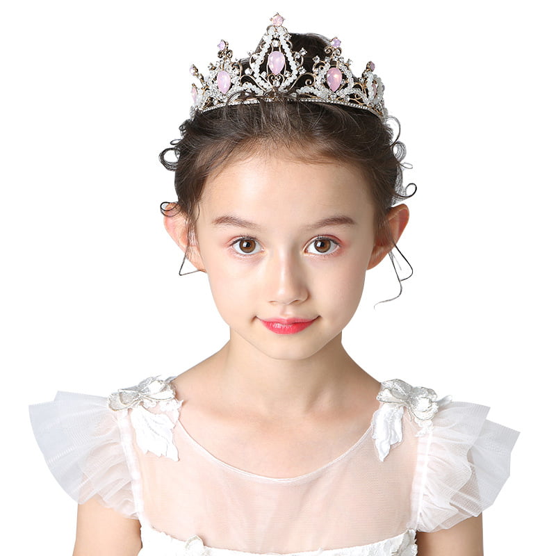 Princess Diadem Birthday Girl Crown Birthday Party Headband Hair Accessory 
