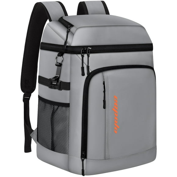 Mochila térmica Capolo, aislante a prueba de fugas, 45 latas, gris