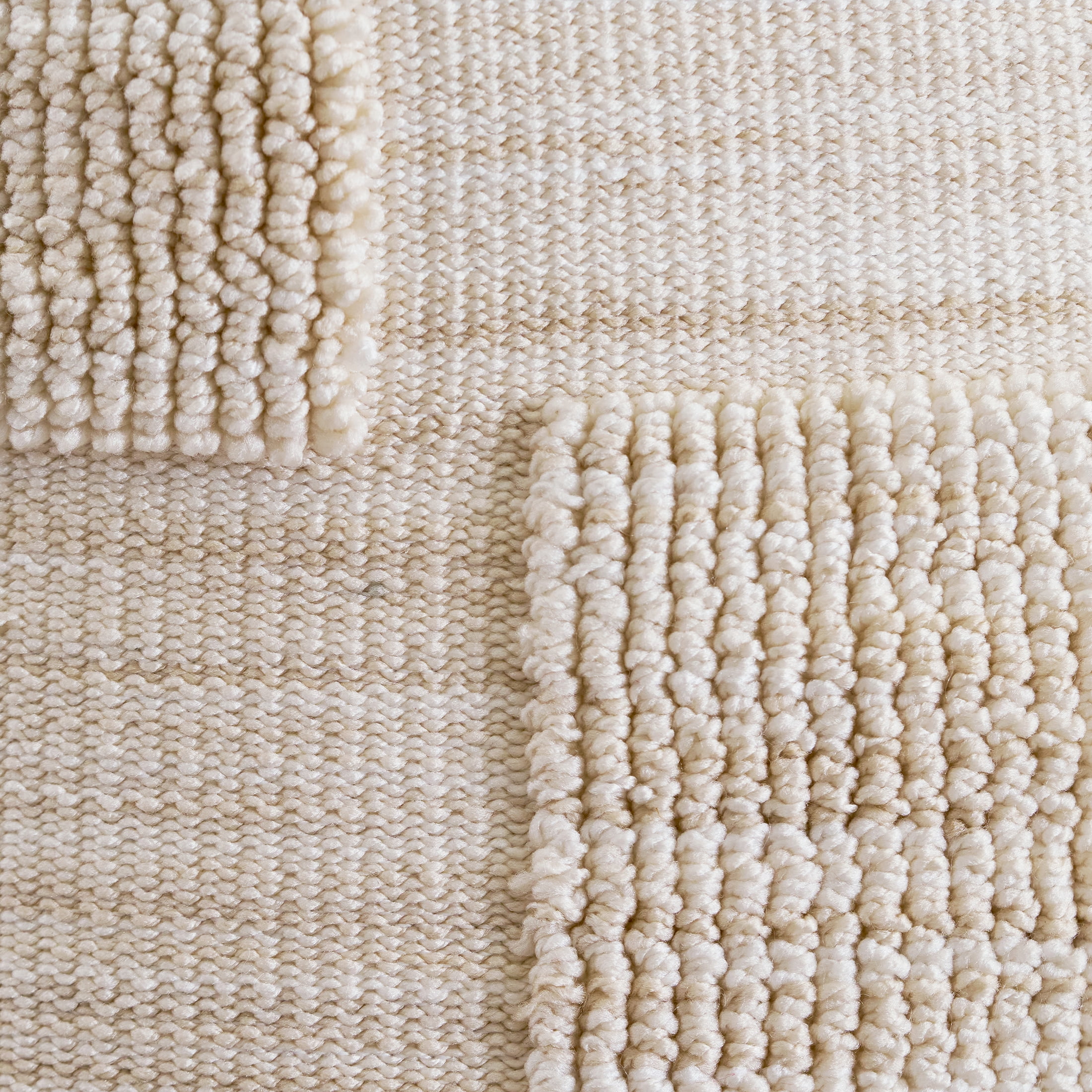 Better Homes & Gardens Space Dye Pouf Cover, Beige, 18 in x 18 in x 18 in