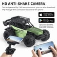 thumbnail image 2 of Auto RC 1:16 4WD con Cámara 1080P 5G WiFi y Chat de Voz en Tiempo Real, Alta Velocidad 20km/h+, Alcance 80M, Todo Terreno, Batería Recargable, Verde, Regalo Interactivo Premium, 2 of 7