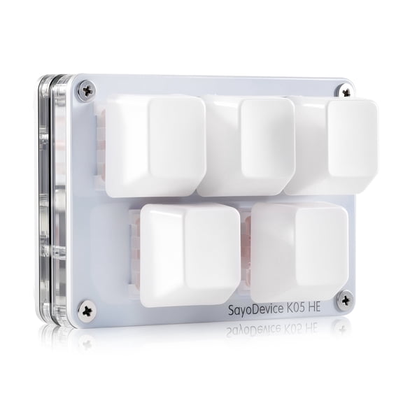 SayoDevice K05 HE Rapid Trigger Hall Magnetic Switches RGB Light Music Rhythm Game Keyboard for O3C DJMAX SDVX Geometry Dash
