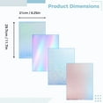 thumbnail image 5 of 36 Sheets Holographic Sticker Paper, Holographic Vinyl Laminate Film, Self-Adhesive Waterproof Overlay Glossy Glitter Laminate Sheets, A4 Size 8.25 x 11.7 Inch, 5 of 6