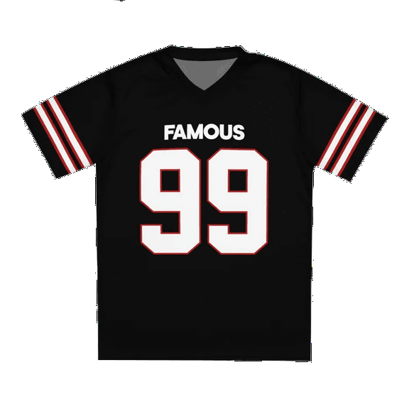 Famous 99 Jersey Concert Outfit trendy Tshirt Short Sleeve Vneck Tshirt Men/women Fan Merch Novelty Tops