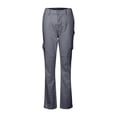 thumbnail image 5 of WTOBBY Women's Fashion Solid Color High Waist Hip Lifting Work Clothes Jeans with Multiple Pockets, Stylish and Functional Denim Pants for Casual Wear,Gray XL, 5 of 7