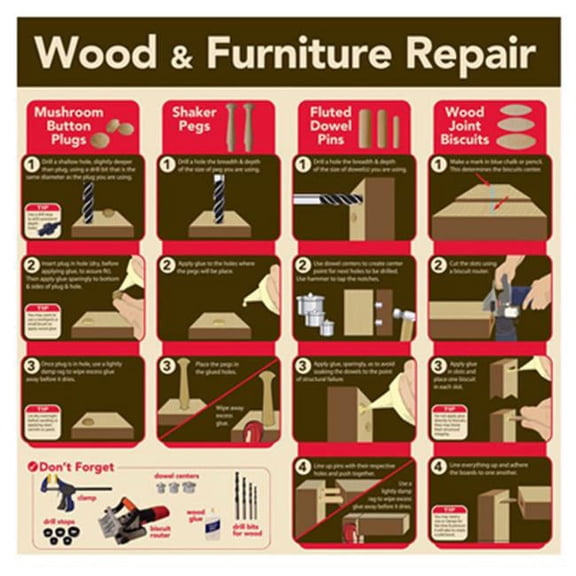 GFX DS11-2076-S11-B03 Wood & Furniture Repair POP Kit