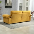 thumbnail image 6 of 84" Chenille Sofa Couch, Modern Upholstered Loveseat Sofa Couches with Pillows, Memory Foam Deep Seat Sofas Lounge Couch for Living Room Bedroom Apartment Office, Yellow, 6 of 9