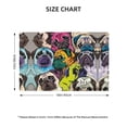 thumbnail image 2 of Placemats Set of 4 / 6, Colorful Pug Placemats for Dining Table Indoor/Outdoors Heat Resistant Washable Placemats 18" x 12", 2 of 8
