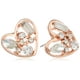 thumbnail image 1 of Pendientes Betsey Johnson con forma de corazón de cristal en, 1 of 3