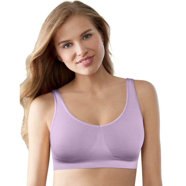 Bali Womens One Smooth All Around Smoothing Bralette, XL, Morning Orchid