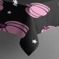 thumbnail image 3 of Pink Fall Pumpkins Bats Stars Pattern Rectangle Tablecloth 60"x84",Waterproof Polyester Rectangle Table Cloth, Wipeable Spillproof Polyester Tablecloth for Dining, Camping, Indoor and Outdoor, 3 of 5