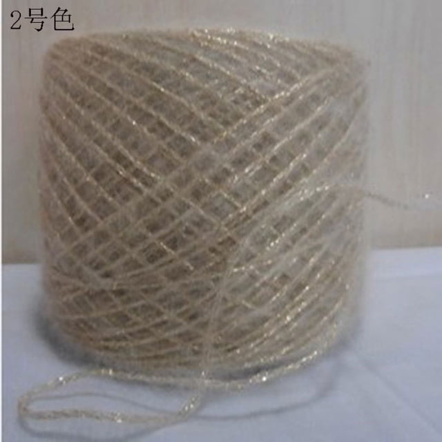 Xiao Hua Hilo suave y brillante de 100 g - Hilo multicolor para tejer, crochet, tejido, hilo de paisajes, hilo multicolor para tejer, color albaricoque
