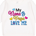thumbnail image 3 of Inktastic My Nana and Papa Love Me with Hearts Toddler Sweatshirt, 3 of 4