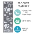 thumbnail image 3 of Paw Collection Contemporary, Cozy, Vibrant and Soft Stair Tread Mats & Rugs, 9'' x 28'', 3 of 6