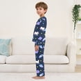 thumbnail image 4 of Unicorn Planet Rocket Cozy Soft Long Sleeves Top and Pants 2 Piece Cool Pjs Pajamas Set Sleepwear Size 3-11Y, 4 of 6