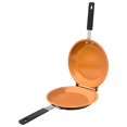 thumbnail image 1 of Double Poêle le Maker – Cuivre Antiadhésif en Céramique Facile à Retourner pour Crêpes Omelette Frittata Maker & Plus!, 1 of 9