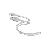 Belkin USB-A to Lightning Cable with Cable Clip, 5 ft, Silver, 1 Pack