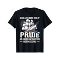 thumbnail image 1 of Christopher Columbus Italian Happy Columbus T-Shirt Short Sleeve Crew Neck Casual Top for Spring & Summer, Lightweight Summer & Spring Tee, Machine Washable, Nontransparent Fabric, 1 of 7