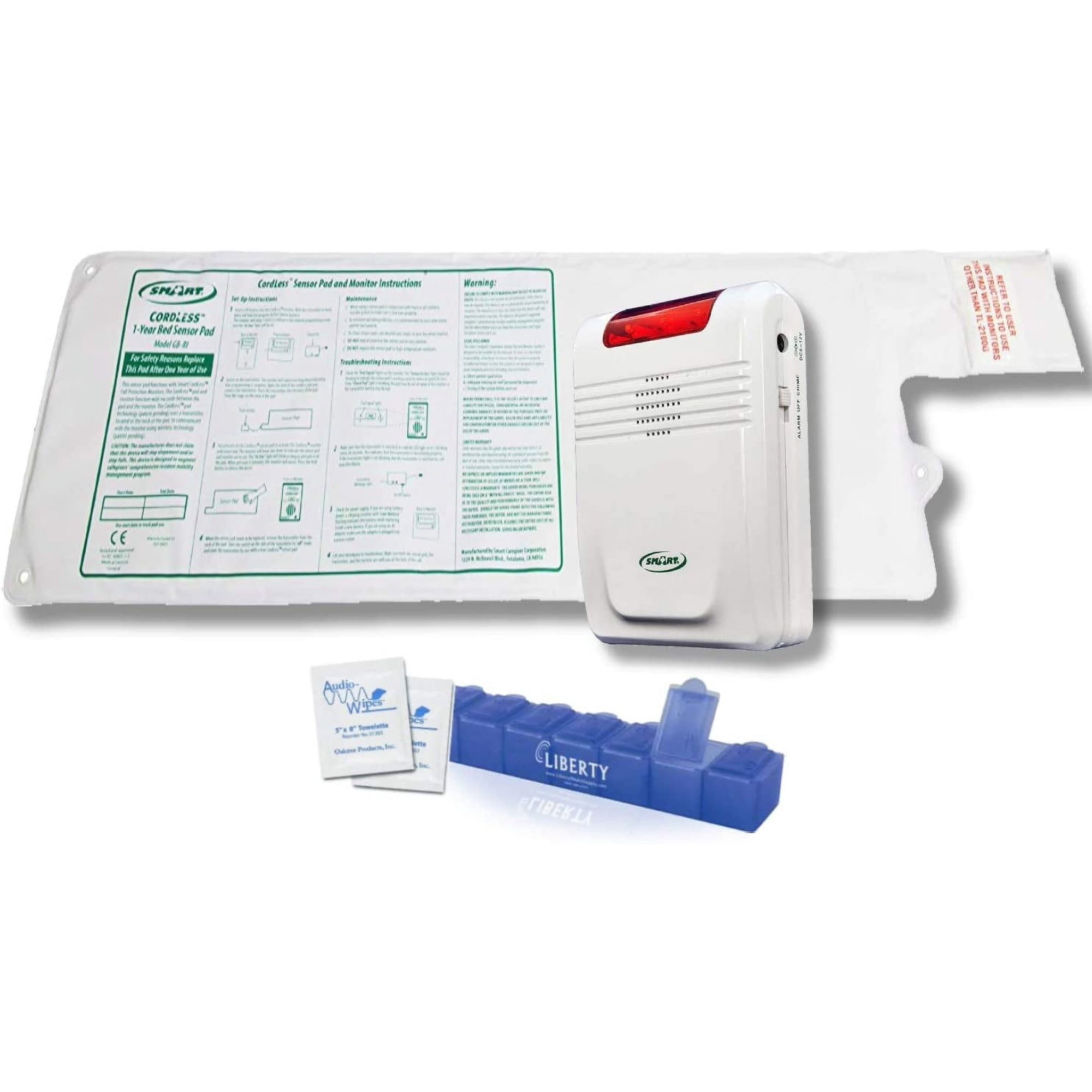 Smart Caregiver Wireless Bed Alarm Alert - 20 by 30 Inch Pad