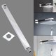 thumbnail image 5 of Matsuzay Brazo de ducha cuadrado de latón montado en la pared de la ducha, soporte de ducha de techo, tubo de extensión de baño, accesorios Juegos de accesorios de baño 45CM, 5 of 6