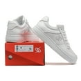 thumbnail image 6 of Men's Low-Cut White Sneakers Premium Leather Rubber Sole, 6 of 6