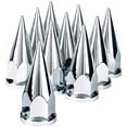 thumbnail image 2 of 60 pcs of 33mm Chrome Screw-on Super Spike Lug Nut Covers for Semi Trucks, 2 of 6