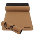 thumbnail image 2 of HSUURY Yoga Mat Cork Resists Germs and Odor Non-Toxic TPE Rubber Backing for for Men/Women/Kid Pilates, Gym and Exercise, Yoga Mat Strap Included, 2 of 6