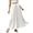 White, variant on Satin Skirts for Women Solid Color Maxi Skirt With High Waist Elegant Drawstring Casual Womens A Line Long Skirt Black L