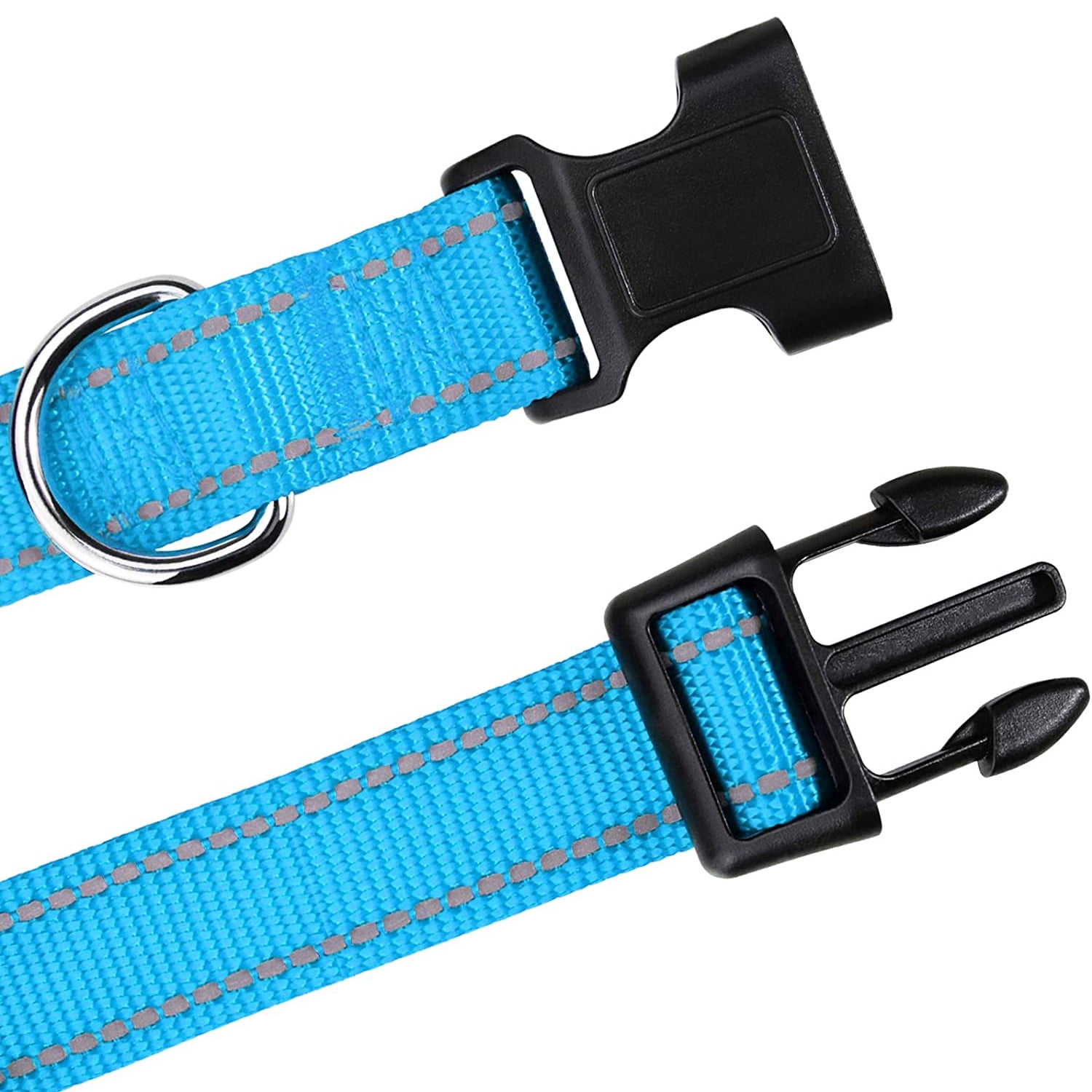 DABEI JOYTALE Reflective Nylon Dog Collar - Adjustable and Secure with Quick Release Buckle