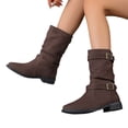 thumbnail image 6 of Casual Ankle Boots,Ankle Boots for Women - Refined Fashion Booties with Clean Structured Upper, Round Toe Short Boots, Ankle Height Dress Boots, Comfortable Everyday Casual Footwear for Autumn Winter, 6 of 7