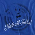 thumbnail image 2 of Looney Tunes Thats All Folks Women's T Shirt, Royal, X-Large, 2 of 6