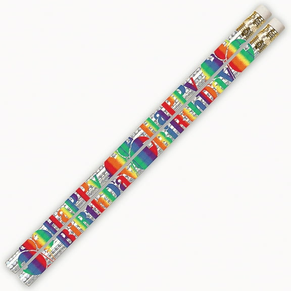 Musgrave Pencil Company Birthday Blitz Motivational Pencils, Pack of 144
