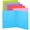 Blue, variant on Enday Folder with Pockets 2 Pocket Portfolio Folder for School and Office Pink