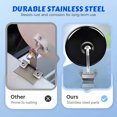 thumbnail image 3 of Black L Car Assisted Reversing Rearview Mirror Reflective Wide Angle Large Field Of View Blind Point Stainless Steel Side View Mirror Plastic Material Black L, 3 of 6
