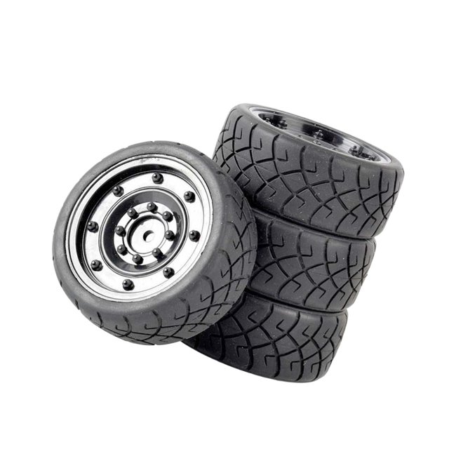 fastboy WLtoys 144001 124018 124019 RC Car Rubber Tire Set Racing Performance Black 1Set