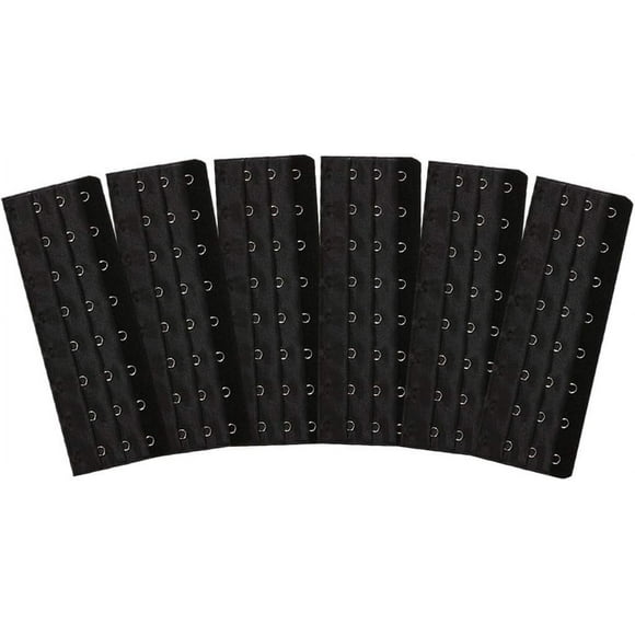 EcoNesxp 6pcs 8 hooks black bra extenders women bra strap extenders 8 hooks 3 breasts adjustable 6pcs black women bra strap extenders bra extenders
