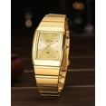 thumbnail image 6 of Square Watch for Men and Women - Stainless Steel With Date - Casual Men's Watches, 6 of 8